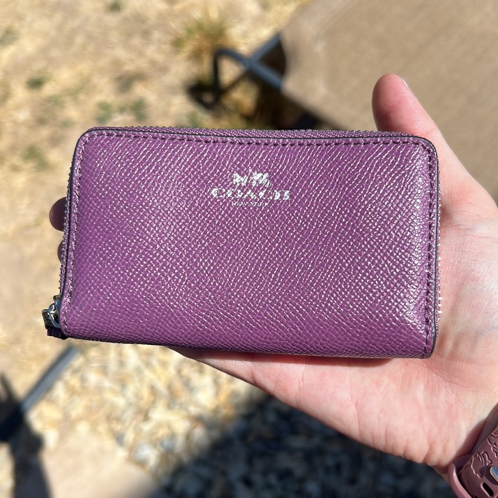 Coach purple wallet